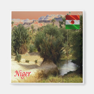 zNE008 NIGER, Oasis Bilma, Afrika, Fridge Magneet