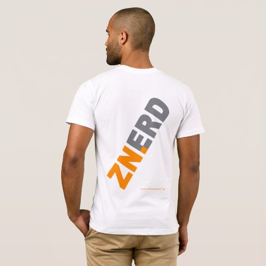 ZNERD. T-SHIRT (Achterkant volledig)