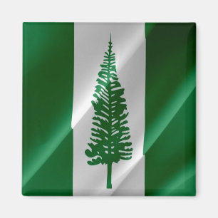 zNF002 NORFOLK ISLAND WAVING FLAG, Oceanië, Fridge Magneet
