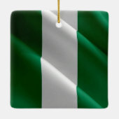 zNG002 NIGERIA, Zwaaiende Vlag, Afrika, Keramisch Ornament (Achterkant)