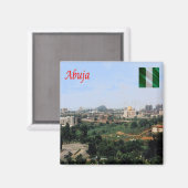 zNG004 ABUJA, Nigeria, Afrika, Fridge Magneet (Voorkant / Achterkant)