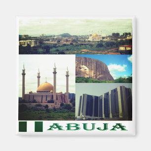 zNG005 ABUJA, Mozaïek, Nigeria, Afrika, Koelkast Magneet