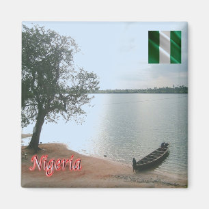 zNG008 NIGERIA, Oguta Lake Cropped, Afrika, Fridge Magneet
