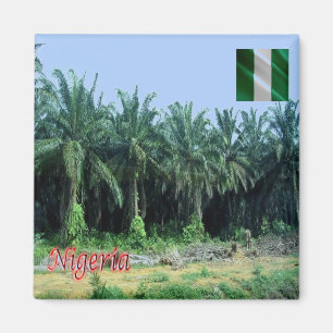 zNG009 NIGERIA, Palm Trees, Afrika, Fridge Magneet