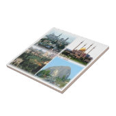 zNG012 NIGERIA, Mozaïek, Afrika, Tegeltje (Zijkant)