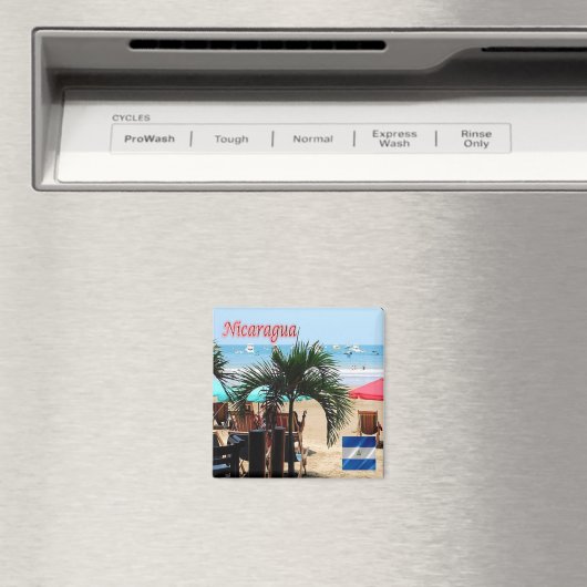 zNI008 NICARAGUA, San Juan del Sur, Amerika, Fridg Magneet (Insitu (Vaatwasser))