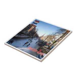 zNL007 AMSTERDAM panorama, Nederland Tegeltje