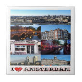 zNL012 AMSTERDAM "I Love", Tegeltje (Voorkant)