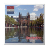 zNL015 RIJKSMUSEUM Amsterdam, Nederland Tegeltje (Voorkant)