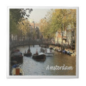 zNL017 AMSTERDAM bevaarbaar kanaal, Tegeltje (Voorkant)