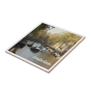 zNL017 AMSTERDAM bevaarbaar kanaal, Tegeltje