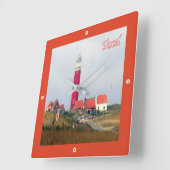 zNL023 TEXEL LIGHTHOUSE Frisian Islands, Vierkante Klok (Hoek)