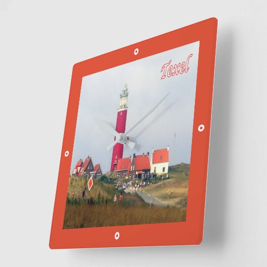 zNL023 TEXEL LIGHTHOUSE Frisian Islands, Vierkante Klok (Hoek)