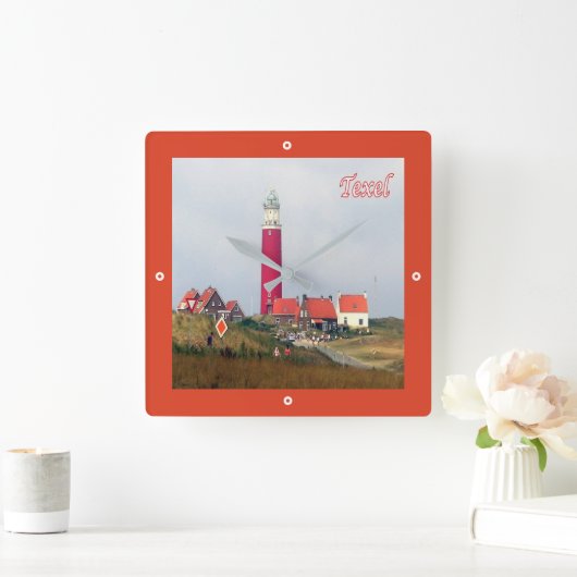 zNL023 TEXEL LIGHTHOUSE Frisian Islands, Vierkante Klok (Huis)