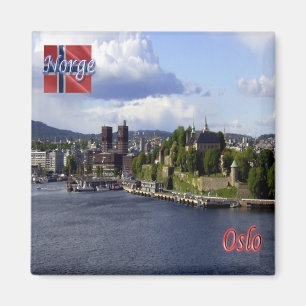 zNO004 OSLO, Noorwegen, Europa, Fridge Magneet