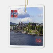 zNO004 OSLO, Noorwegen, Europa, Keramisch Ornament (Links)