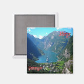 zNO005 GEIRANGER, Noorwegen, Europa, Fridge Magneet (Voorkant / Achterkant)