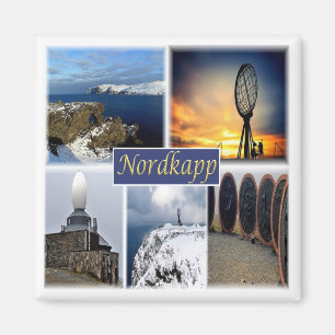 zNO007 NORDKAPP NORTH CAPE, Noorwegen, Europa, Fri Magneet
