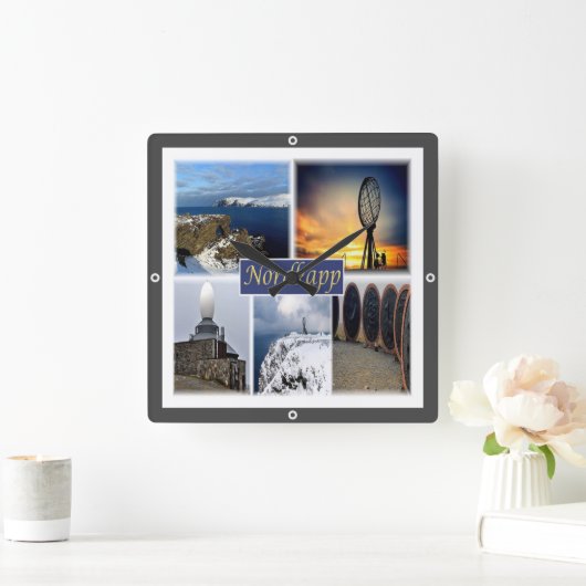 zNO007 NORDKAPP NORTH CAPE, Noorwegen, Europa, Vierkante Klok (Huis)