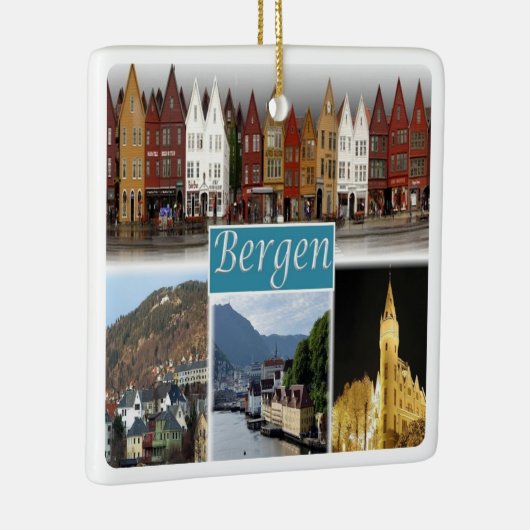 zNO009 BERGEN, Noorwegen, Europa, Keramisch Ornament (Rechts)