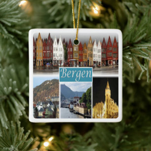 zNO009 BERGEN, Noorwegen, Europa, Keramisch Ornament