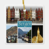 zNO009 BERGEN, Noorwegen, Europa, Keramisch Ornament (Voorkant)