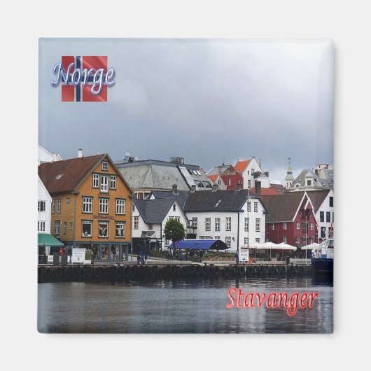 zNO010 STAVANGER, Noorwegen, Europa, Fridge Magneet (Voorkant)