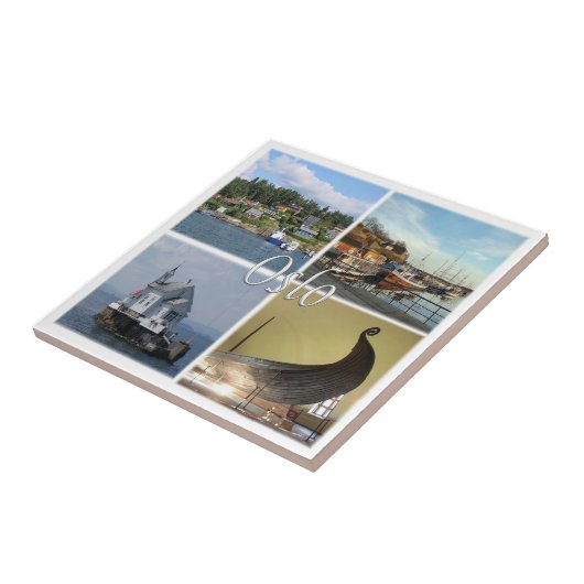 zNO013 OSLO, Noorwegen, Europa, Tegeltje (Zijkant)