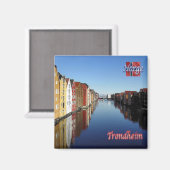 zNO015 TRONDHEIM, Noorwegen, Europa, Fridge Magneet (Voorkant / Achterkant)
