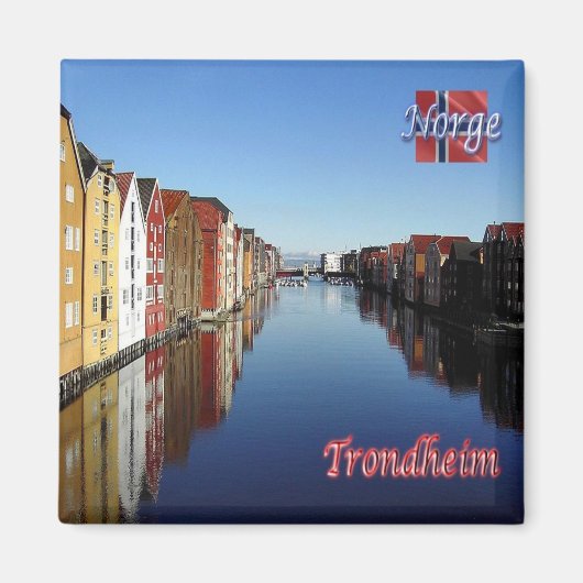 zNO015 TRONDHEIM, Noorwegen, Europa, Fridge Magneet (Voorkant)
