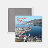 zNO016 HAMMERFEST, Noorwegen, Europa, Fridge Magneet (Voorkant / Achterkant)