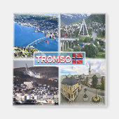 zNO017 TROMSO Artic Cathedral, Noorwegen, Fridge Magneet (Voorkant)