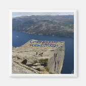 zNO024 LYSEFJORDEN PREIKESTOLEN, Noorwegen, Fridge Magneet (Voorkant)
