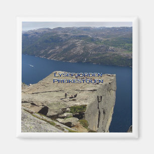 zNO024 LYSEFJORDEN PREIKESTOLEN, Noorwegen, Fridge Magneet