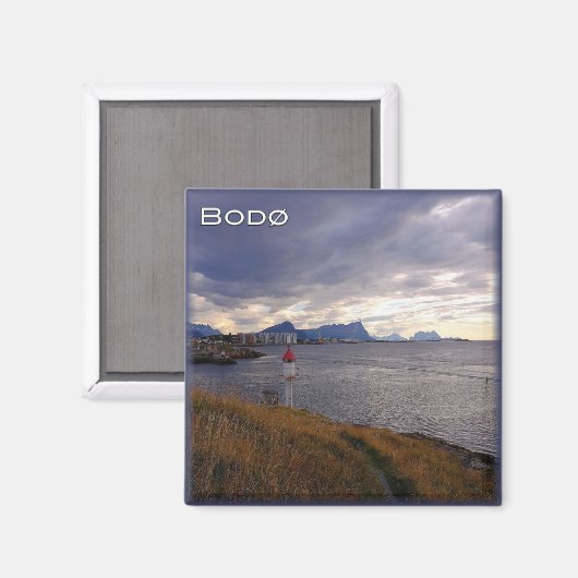 zNO030 BODØ, Noorwegen, Europa, Fridge Magneet (Voorkant / Achterkant)