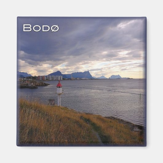 zNO030 BODØ, Noorwegen, Europa, Fridge Magneet (Voorkant)