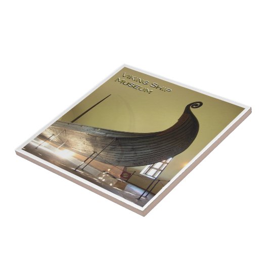 zNO031 VIKING SCHIP MUSEUM, Noorwegen, Europa, Tegeltje (Zijkant)