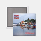 zNO047 KRISTIANSAND, Noorwegen, Europa, Fridge Magneet (Voorkant / Achterkant)