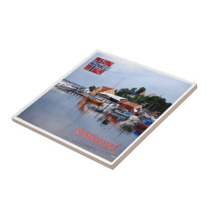 zNO047 KRISTIANSAND, Noorwegen, Europa, Tegeltje