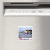 zNO048 KRISTIANSAND "I Love", Noorwegen, Koelkast Magneet (Insitu (Vaatwasser))