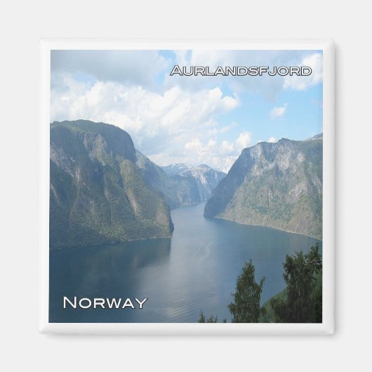 zNO061 AURLANDSFJORDEN uit Stegastein, Noorwegen, Magneet (Voorkant)