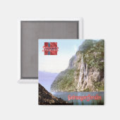 zNO071 GEIRANGERFJORDEN, Noorwegen, Europa, Fridge Magneet (Voorkant / Achterkant)