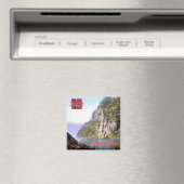 zNO071 GEIRANGERFJORDEN, Noorwegen, Europa, Fridge Magneet (Insitu (Vaatwasser))