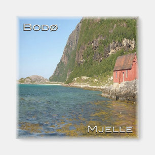 zNO076 Band BODØ Mjelle, Noorwegen, Europa, Fridge Magneet