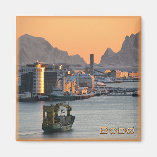 zNO077 BODØ marina, Noorwegen, Europa, Fridge Magneet