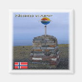 zNO078 NORD KAPP, Noorwegen, Europa, Fridge Magneet (Voorkant)