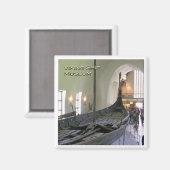 zNO080 VIKING SHIP MUSEUM Norway, Fridge Magneet (Voorkant / Achterkant)