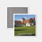 zNO081 VIKING SHIP MUSEUM, Noorwegen, Europa, Frid Magneet (Voorkant / Achterkant)