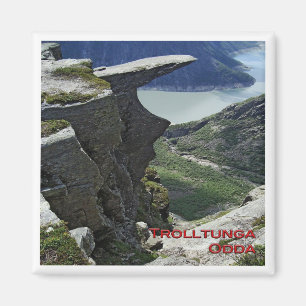 zNO084 TROLLTUNGA, ODDA, Noorwegen, Fridge Magneet
