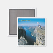zNO096 LYSEFJORDEN LYSEFJORD uit Kjerag, Fridge Magneet (Voorkant / Achterkant)